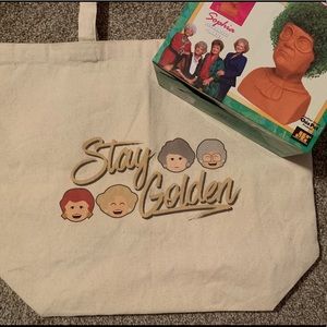 Canvas shopper and chia head!